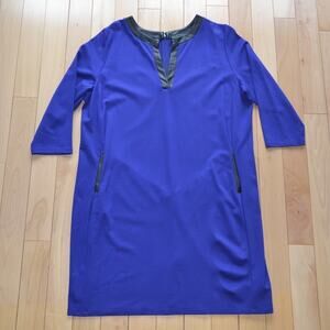 Lauren Ralph Lauren Midi Dress Blue Size 2X